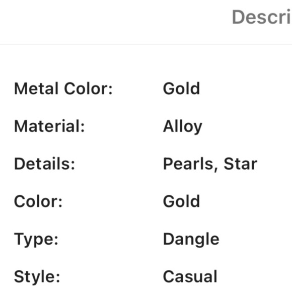 Halloween Goth Black Cat Pearl Gold Moon & Stars Dangle Earrings - Picture 6 of 6